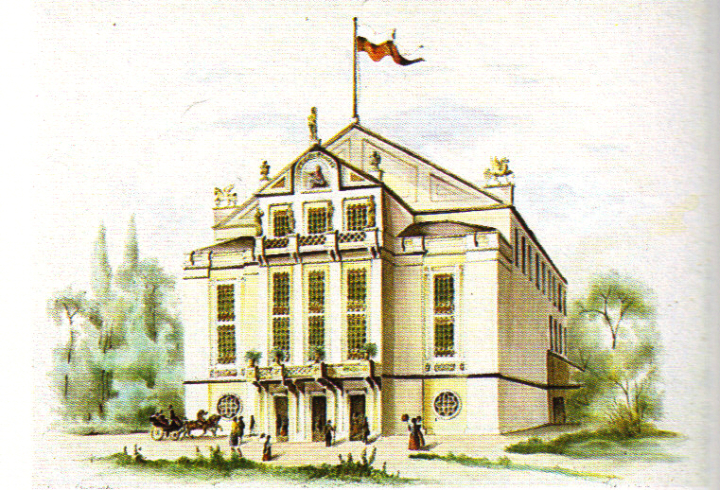 A. Bruner: Thalia-Theater in Neulerchenfeld, 1856. Wikipedia 15 Wagner web