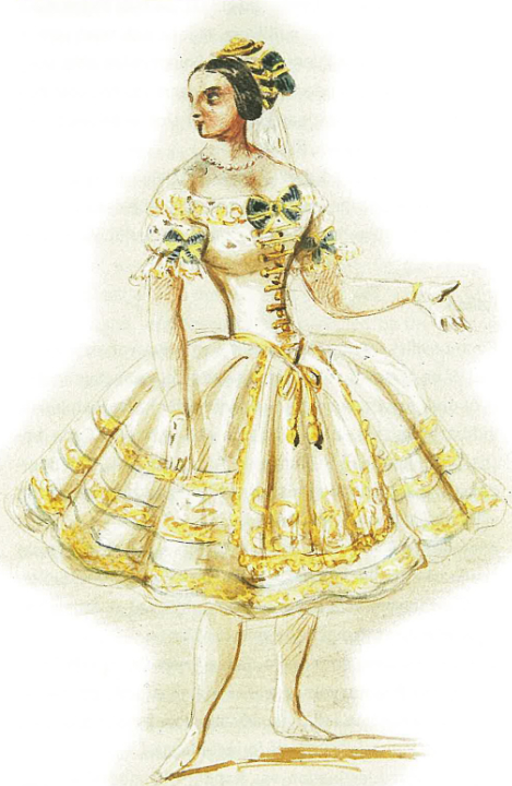 Kostümentwurf für Teresina in „Napoli“, 3. Akt, Wien 1856, in: Knud Arne Jürgensen, „Europæeren Bournonville“, The Royal Danish Theatre and the Royal Danish Library, Kopenhagen 2005. 11 Neapel