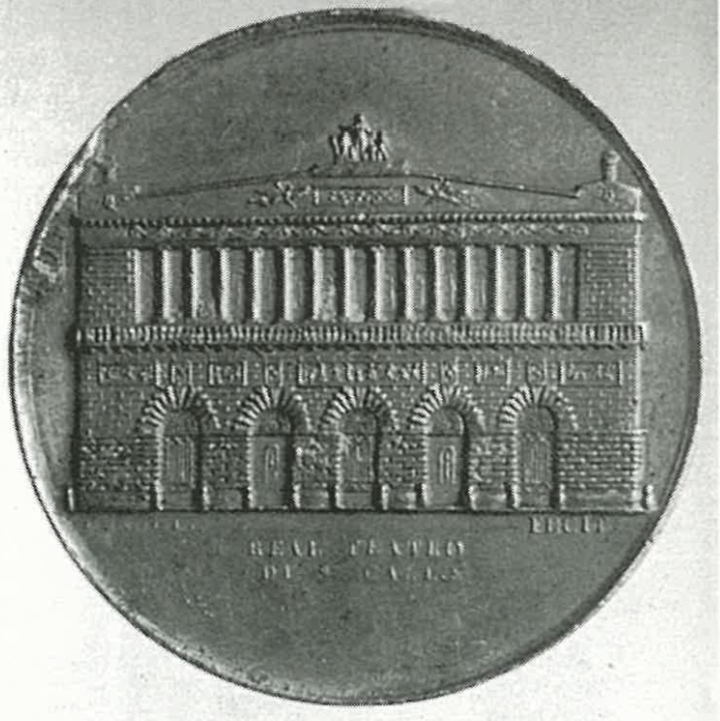 Medaille Teatro San Carlo, geprägt 1817, in: Flavia Pappacena (Hg.), „Le Ballet en Italie“, Gremese, Rom 1998. 5 Neapel
