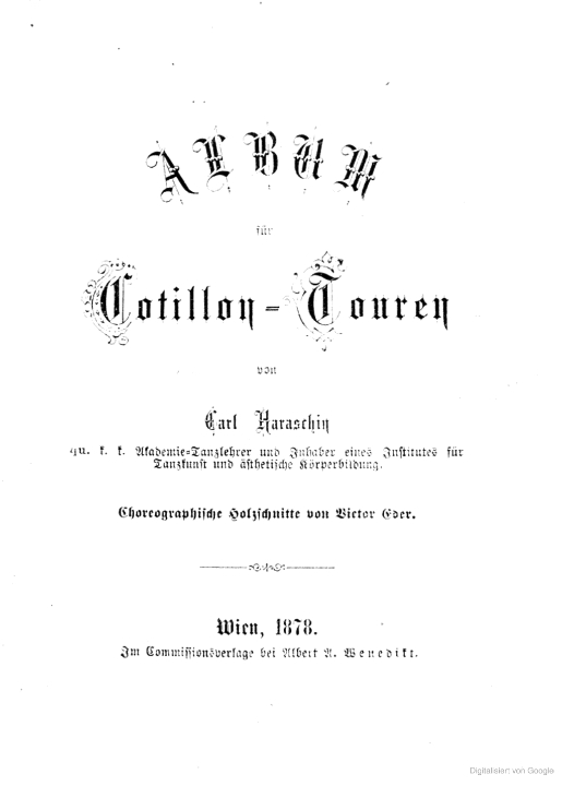 Carl Haraschin, „Album für Cotillon-Touren“, Wien 1878. BildII 5